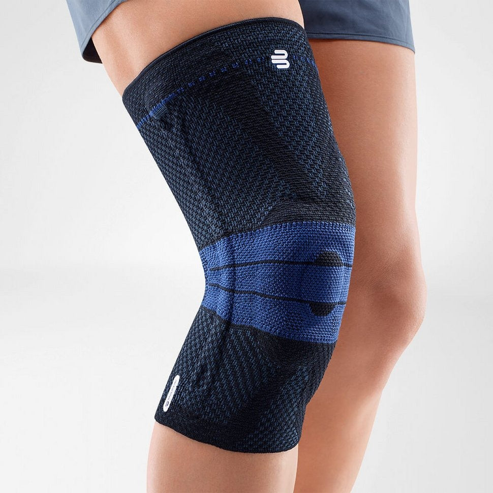 Knee brace worn on a bent knee