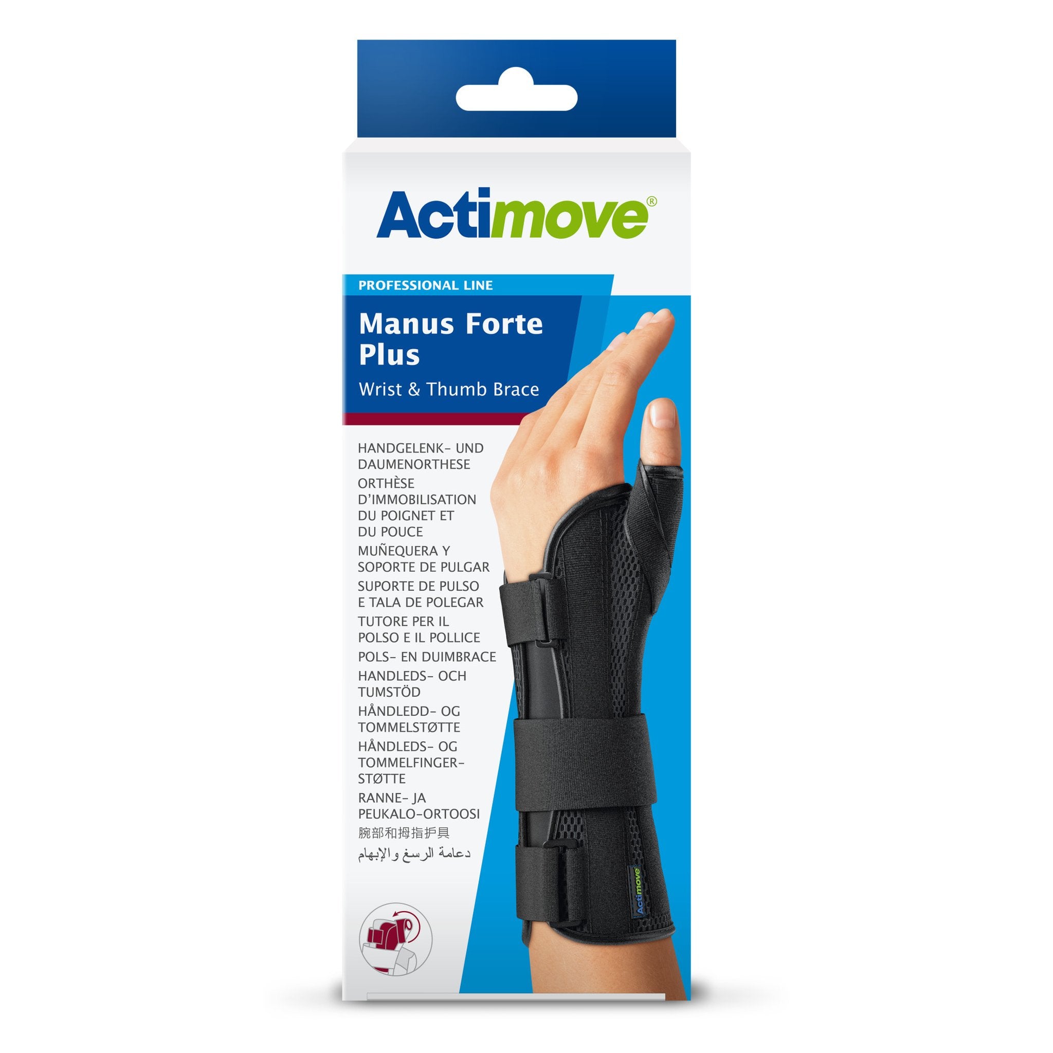 Actimove Manus Forte Plus Wrist & Thumb Brace – Package