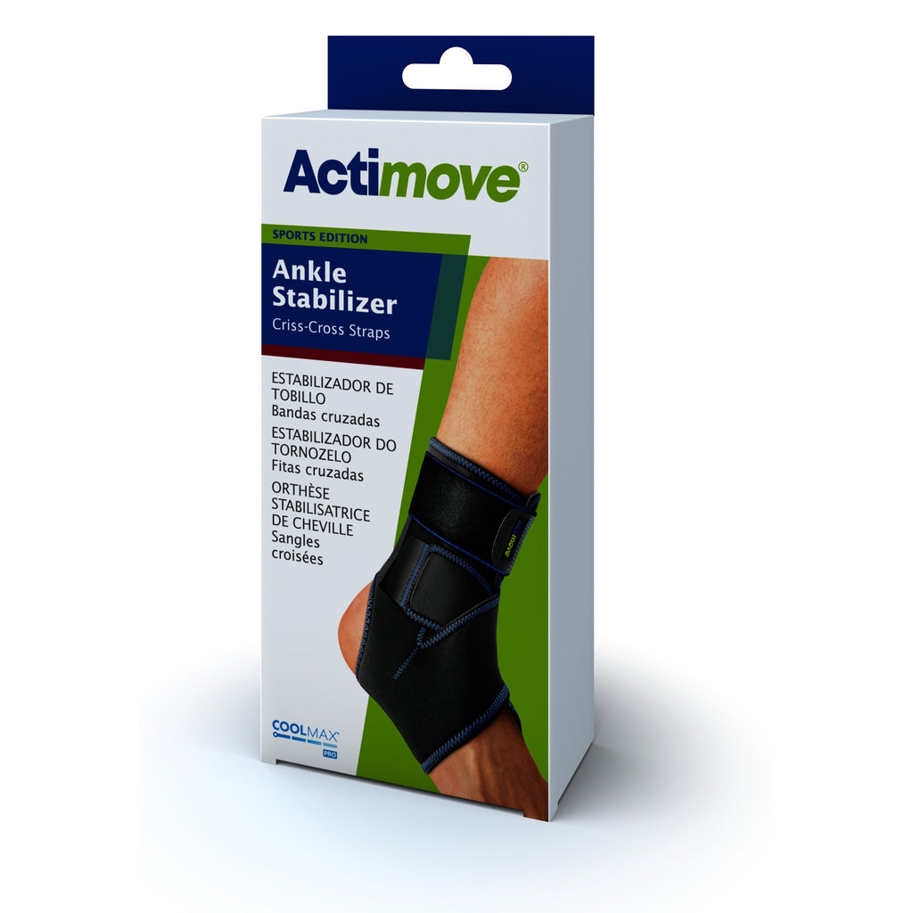 Actimove Sports Edition Ankle Stabilizer - Criss-Cross Straps – Package
