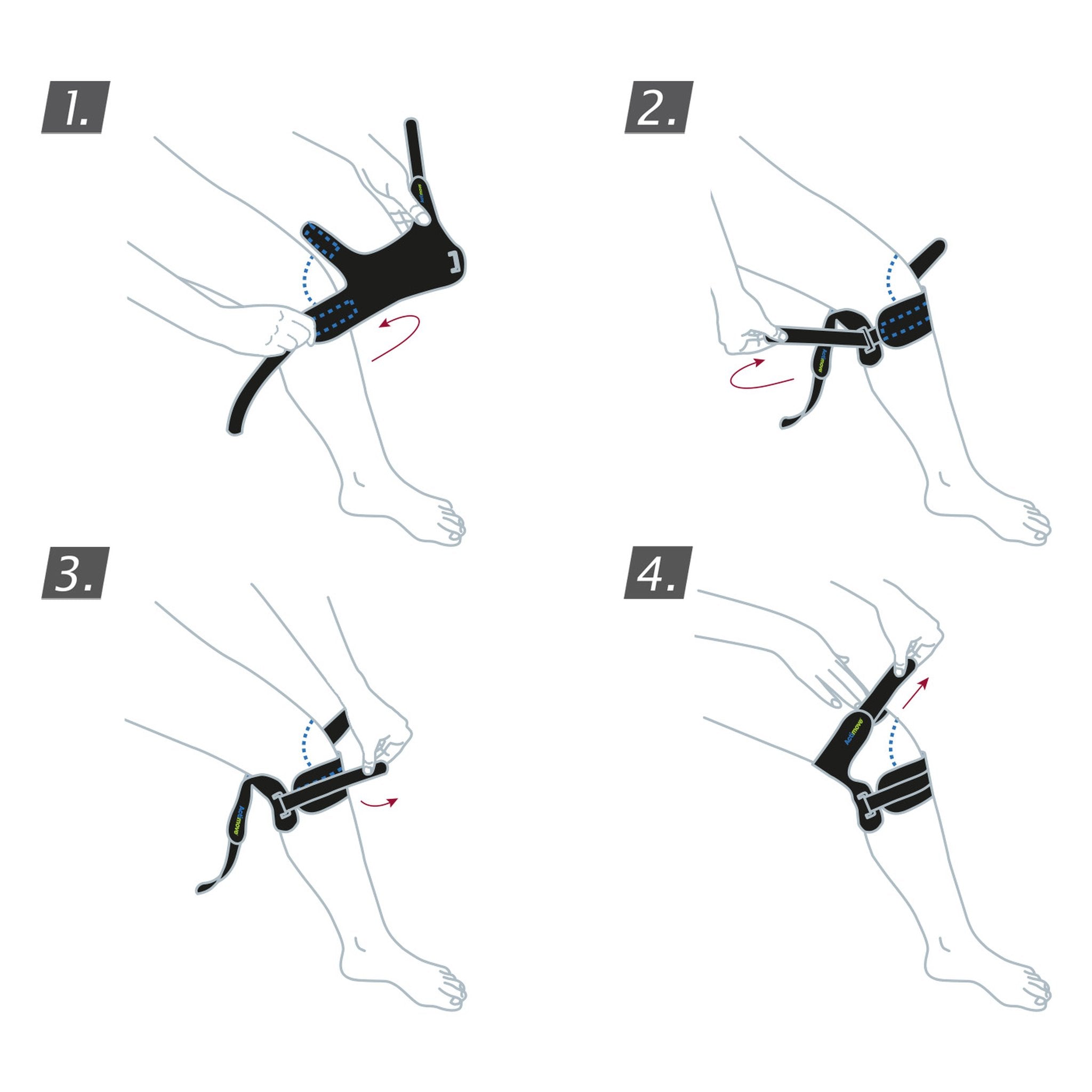 Actimove Sports Edition Dual Knee Strap - Adjustable