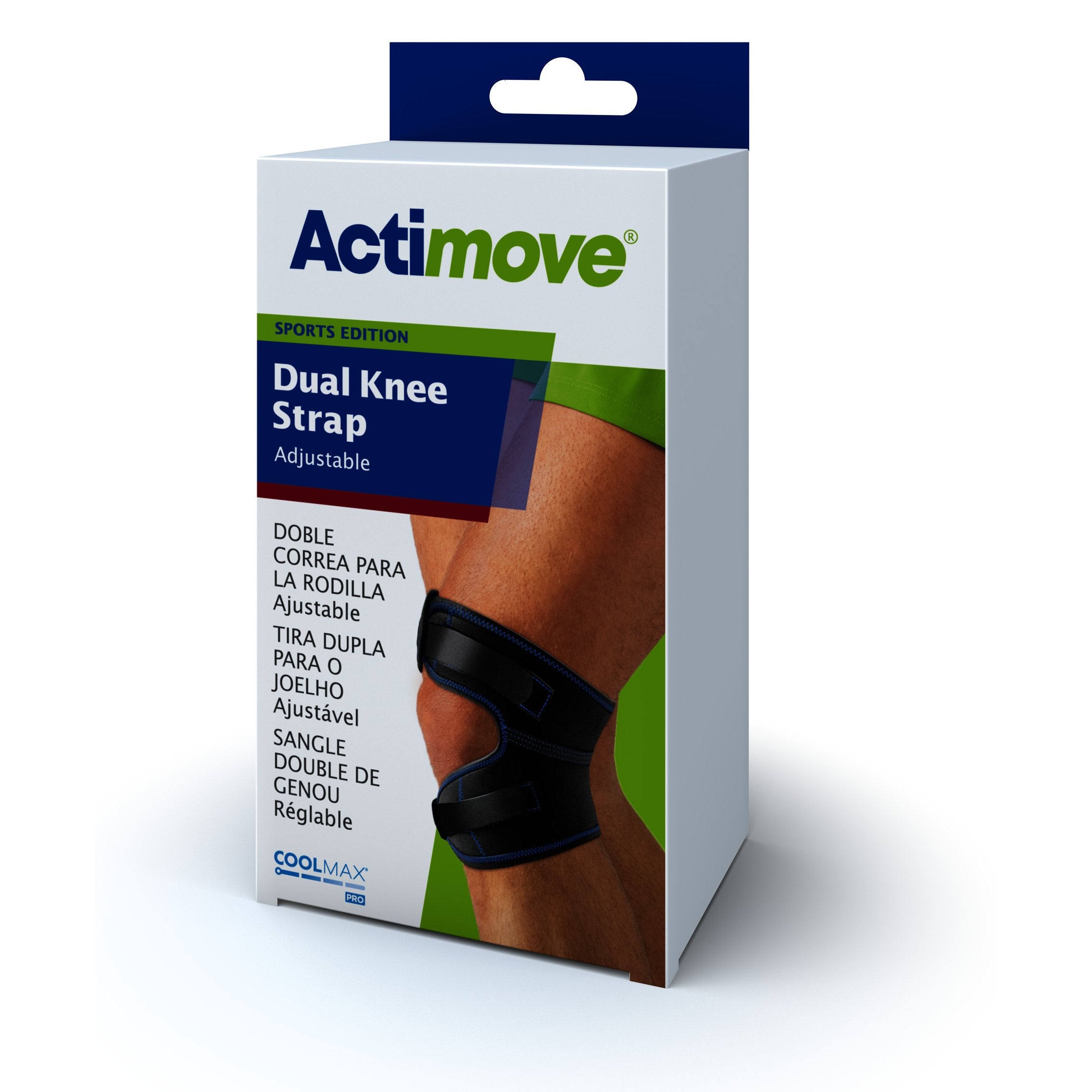 Actimove Sports Edition Dual Knee Strap - Adjustable – Package