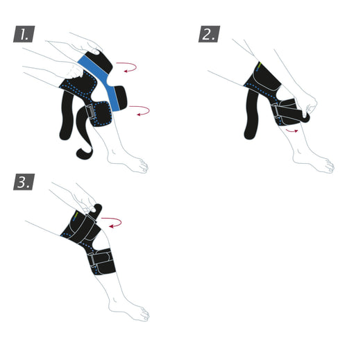 Actimove Sports Edition Knee Brace - Adjustable Horseshoe, Simple Hinges, Condyle Pads