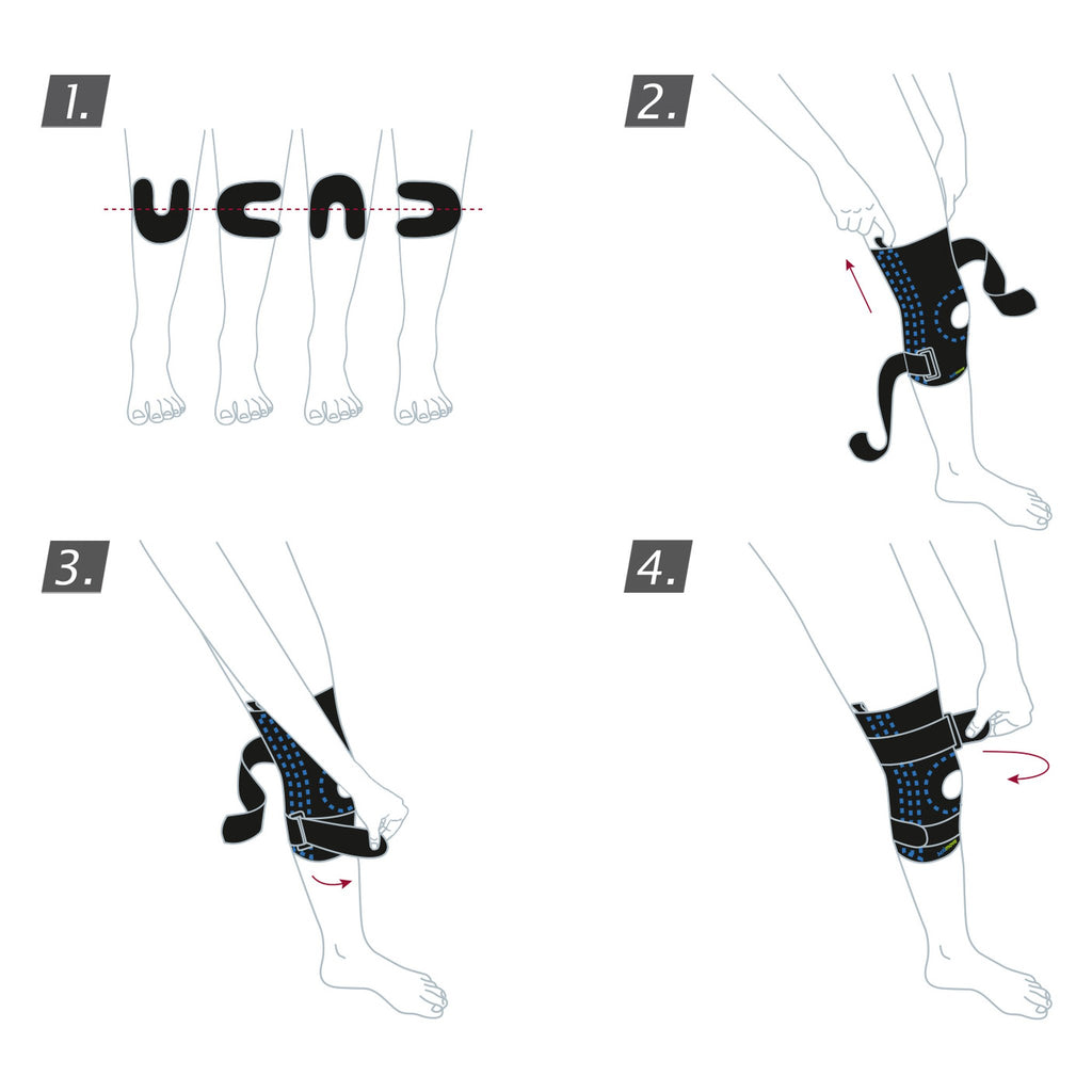 Actimove Sports Edition Knee Stabilizer - Adjustable Horseshoe and Stays