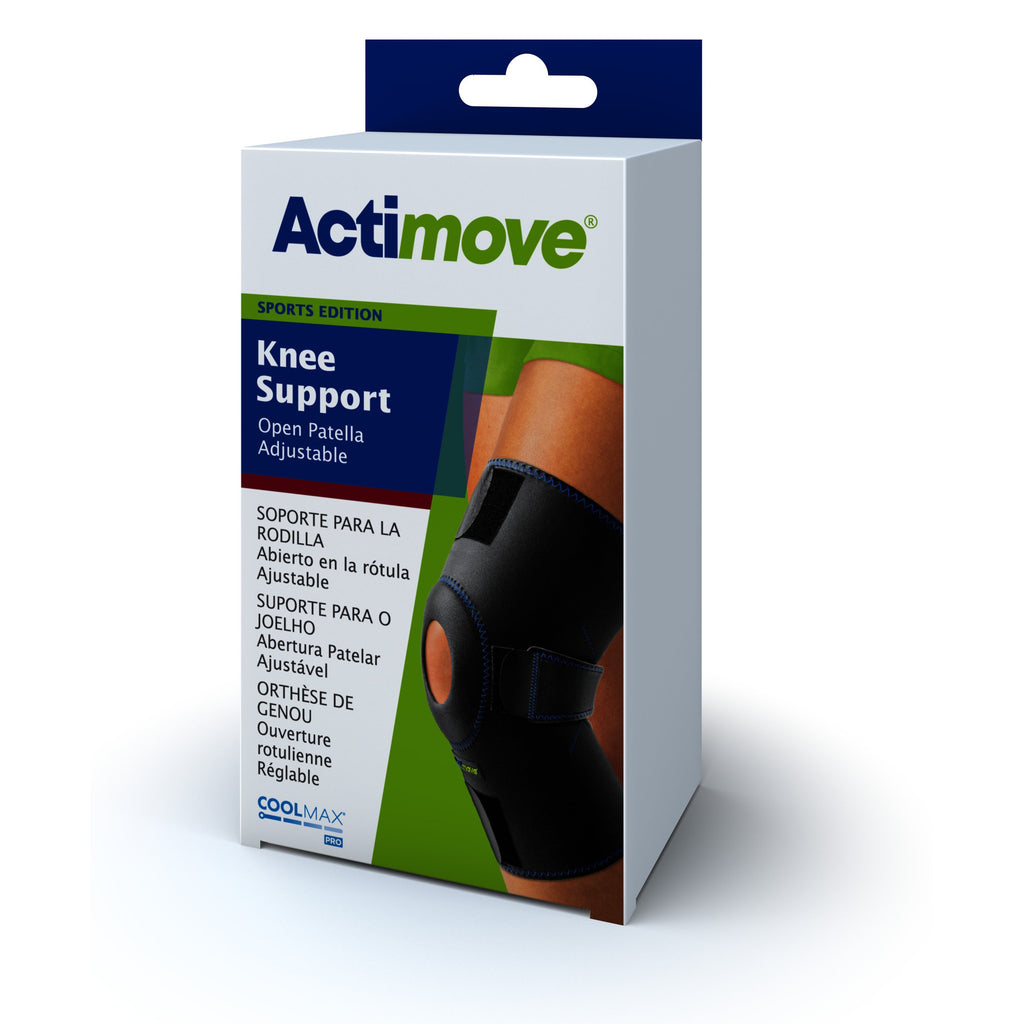 Actimove Sports Edition Knee Support - Open Patella Adjustable – Package