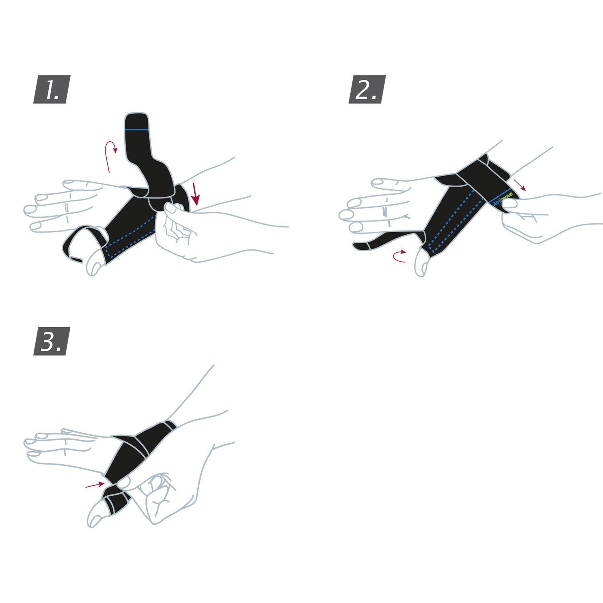 Actimove Sports Edition Thumb Stabilizer - Extra Stays