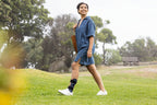 Bauerfeind AirLoc Ankle Brace worn while out walking