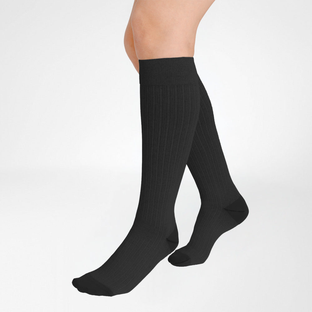 Bauerfeind Cotton Air Knee High 20-30 mmHg Compression Socks – Black