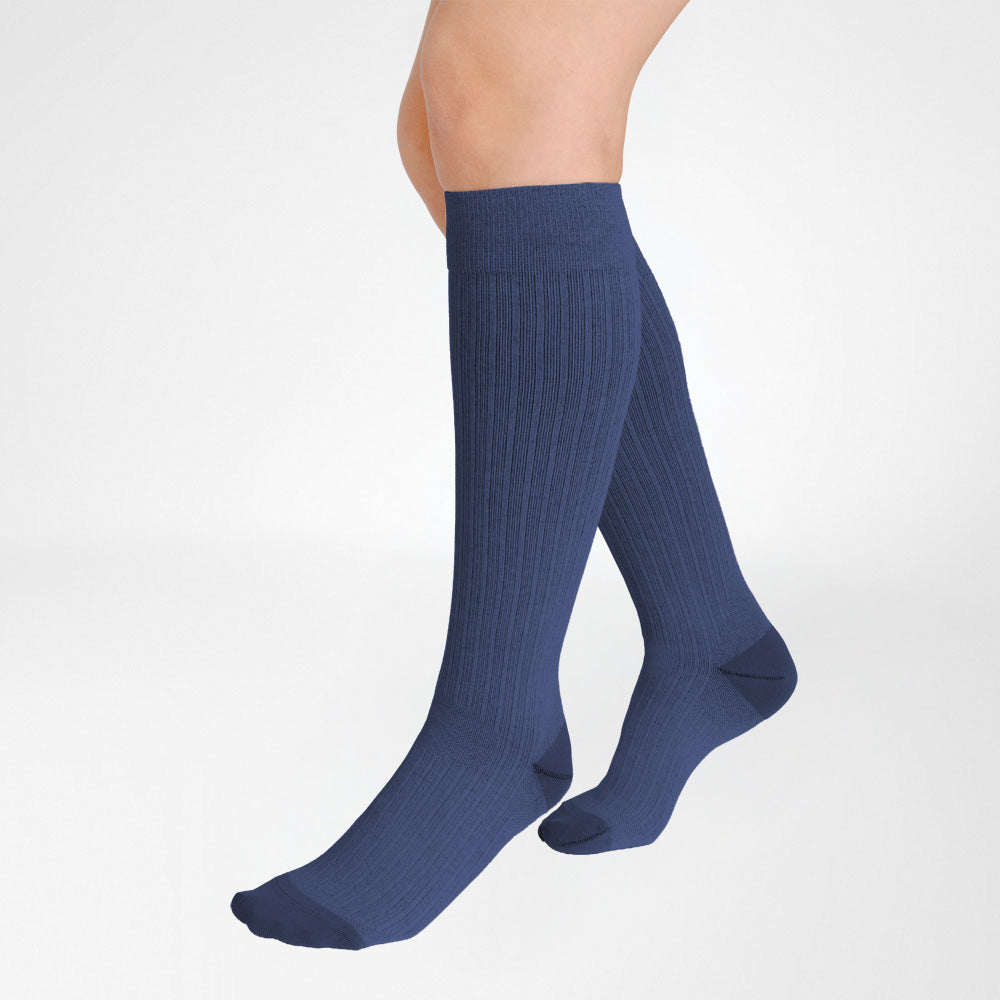 Bauerfeind Cotton Air Knee High 20-30 mmHg Compression Socks – Ocean