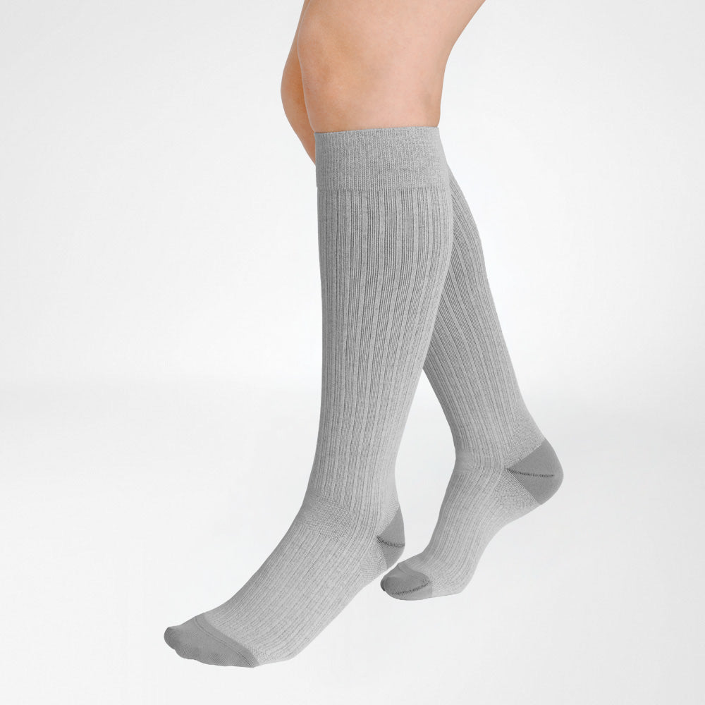 Bauerfeind Cotton Air Knee High 20-30 mmHg Compression Socks – Stone