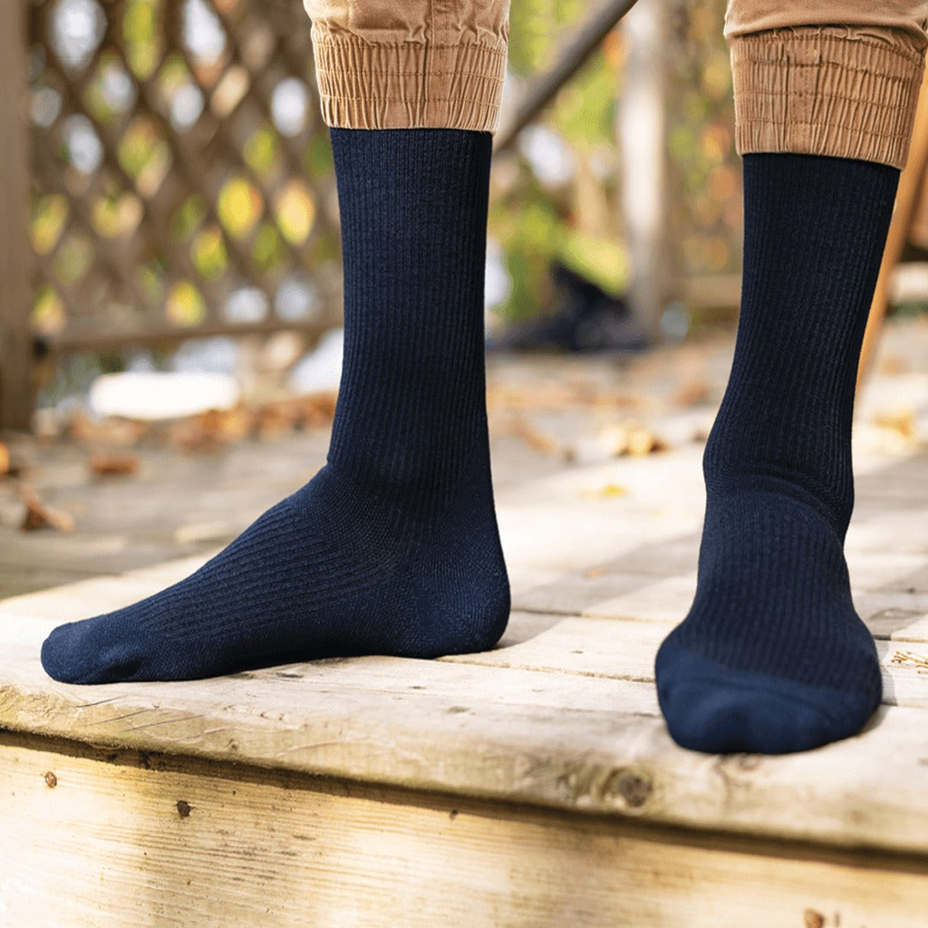 Bauerfeind Merino Knee High 20-30 mmHg Compression Socks – Navy