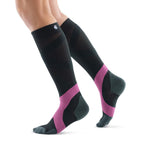 Bauerfeind Training Knee High 20-30 mmHg Compression Socks – Coal Pink