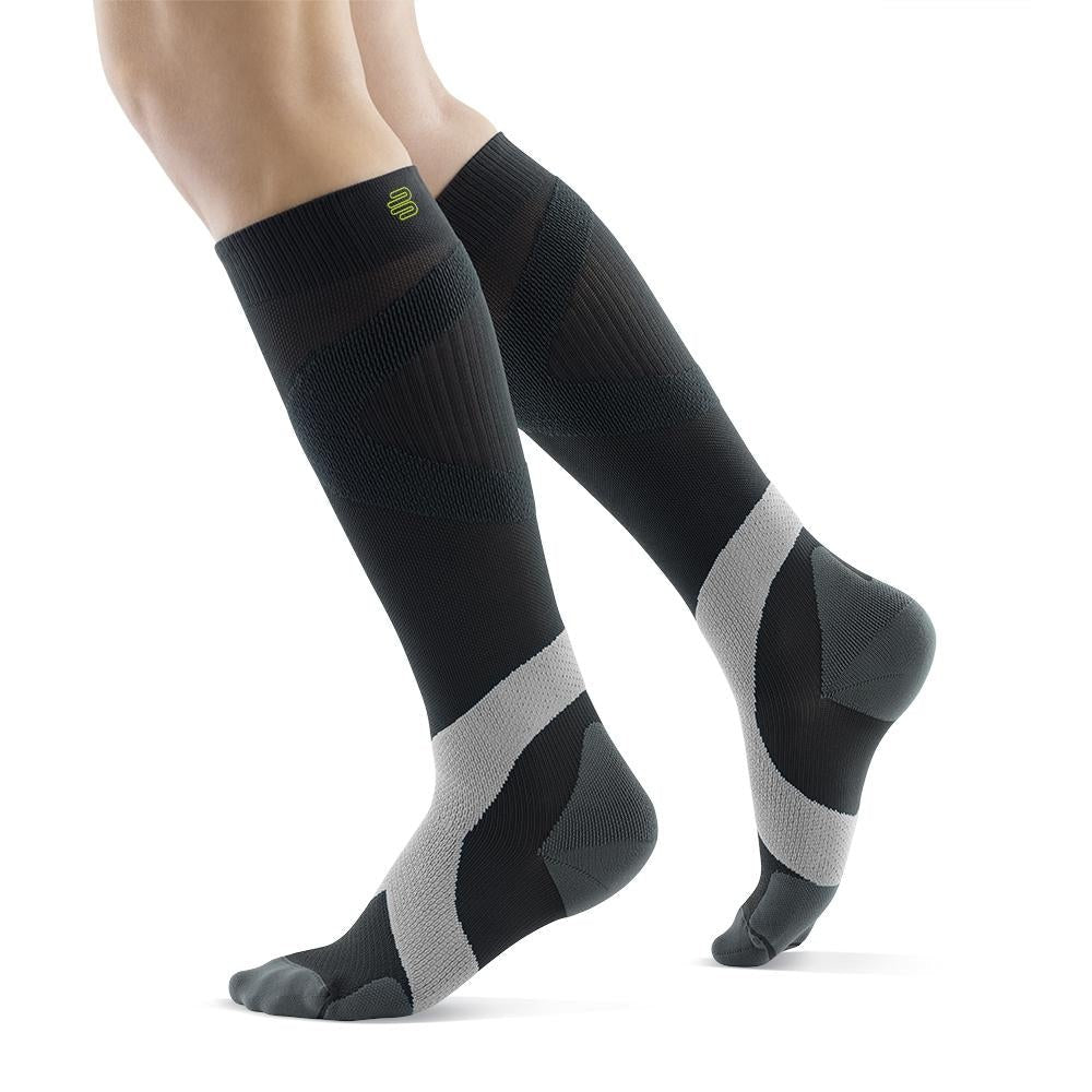 Bauerfeind Training Knee High 20-30 mmHg Compression Socks – Coal Polar