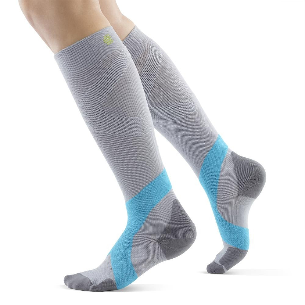 Bauerfeind Training Knee High 20-30 mmHg Compression Socks – Silver Rivera