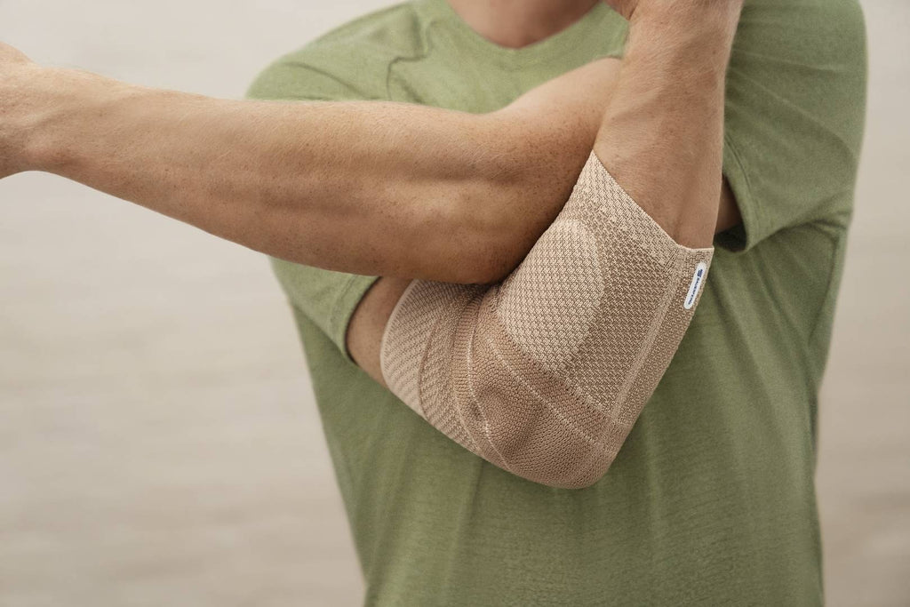 Bauerfeind EpiTrain Elbow Brace in daily use