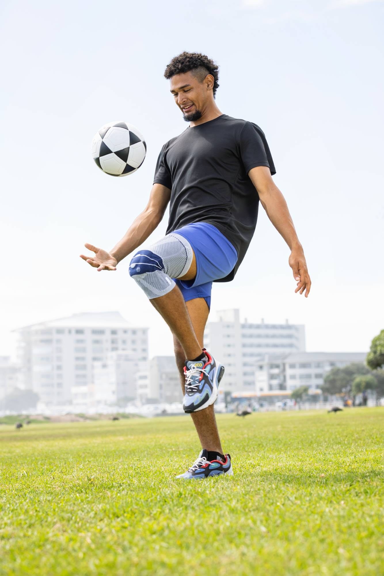 Bauerfeind GenuTrain Knee Brace worn during sport