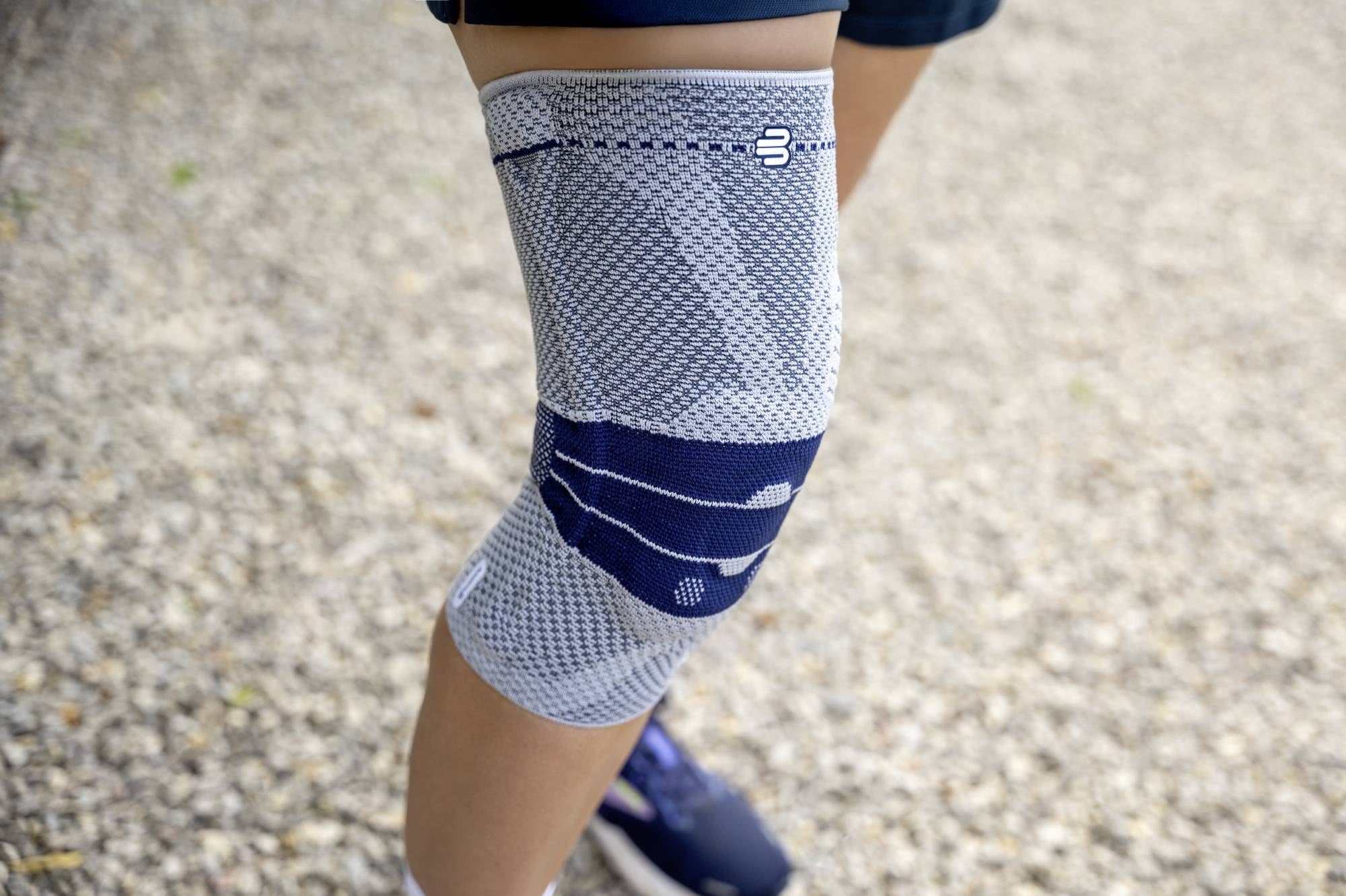 Bauerfeind GenuTrain A3 Knee Brace worn while exercising