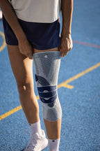 Bauerfeind GenuTrain P3 Knee Brace worn playing basketball