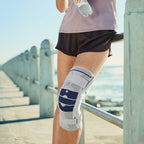 Bauerfeind GenuTrain S Knee Brace worn while running
