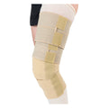 JOBST FarrowWrap Classic Thighpiece worn on the thigh with the FarrowWrap Kneepiece below it