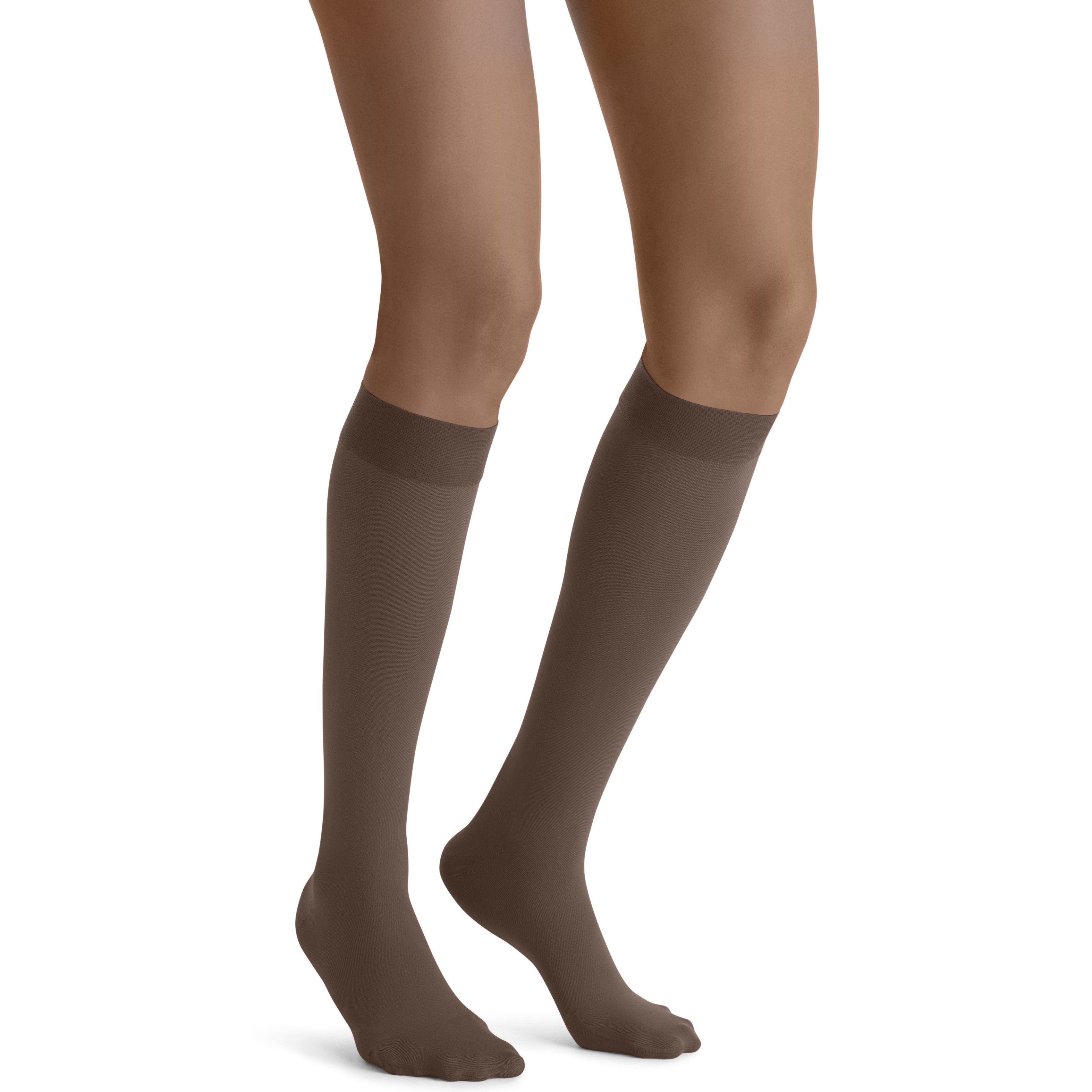 JOBST Opaque Women's Knee High 15-20 mmHg Compression Socks – Espresso