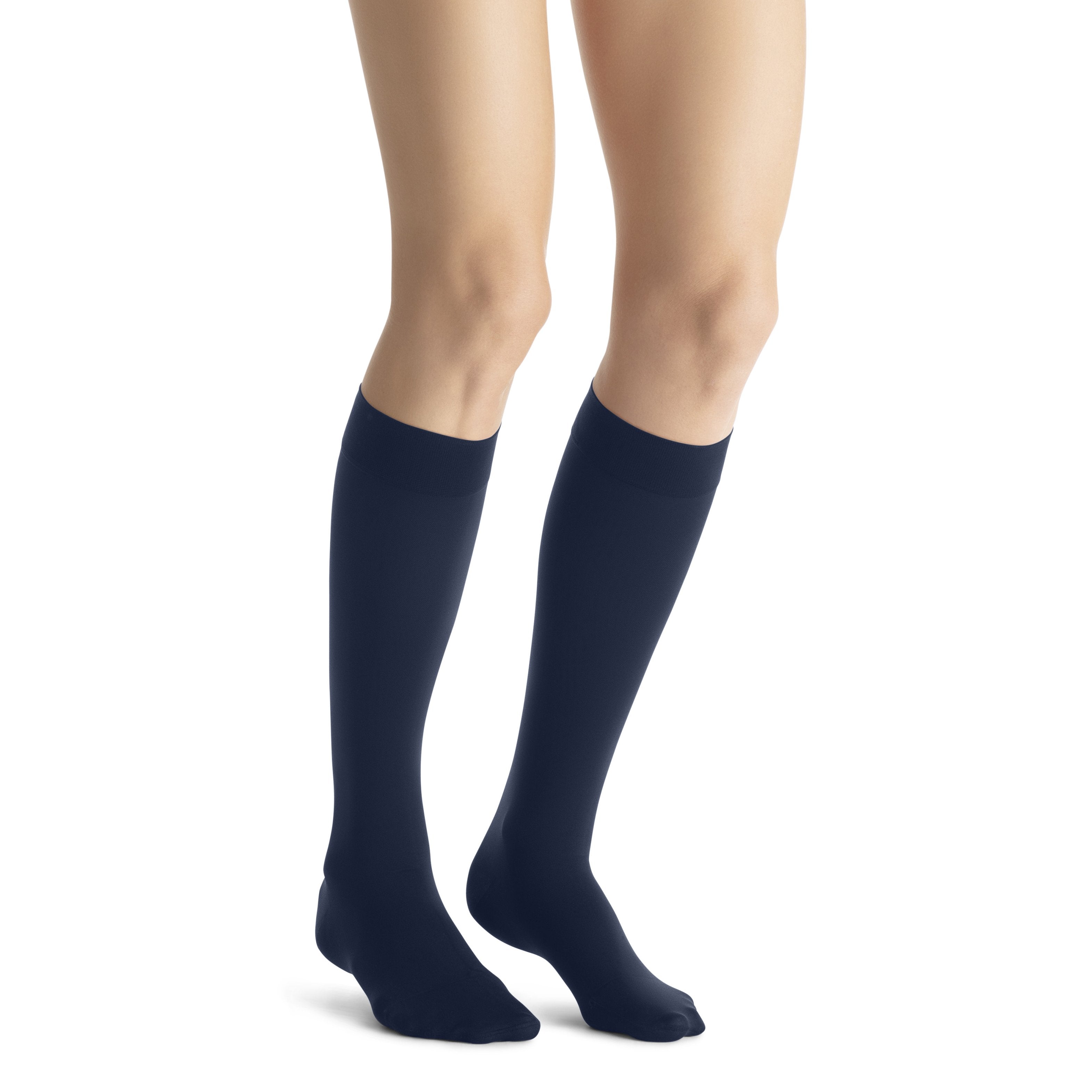 JOBST Opaque Women's Knee High 20-30 mmHg Compression Socks – Midnight Navy