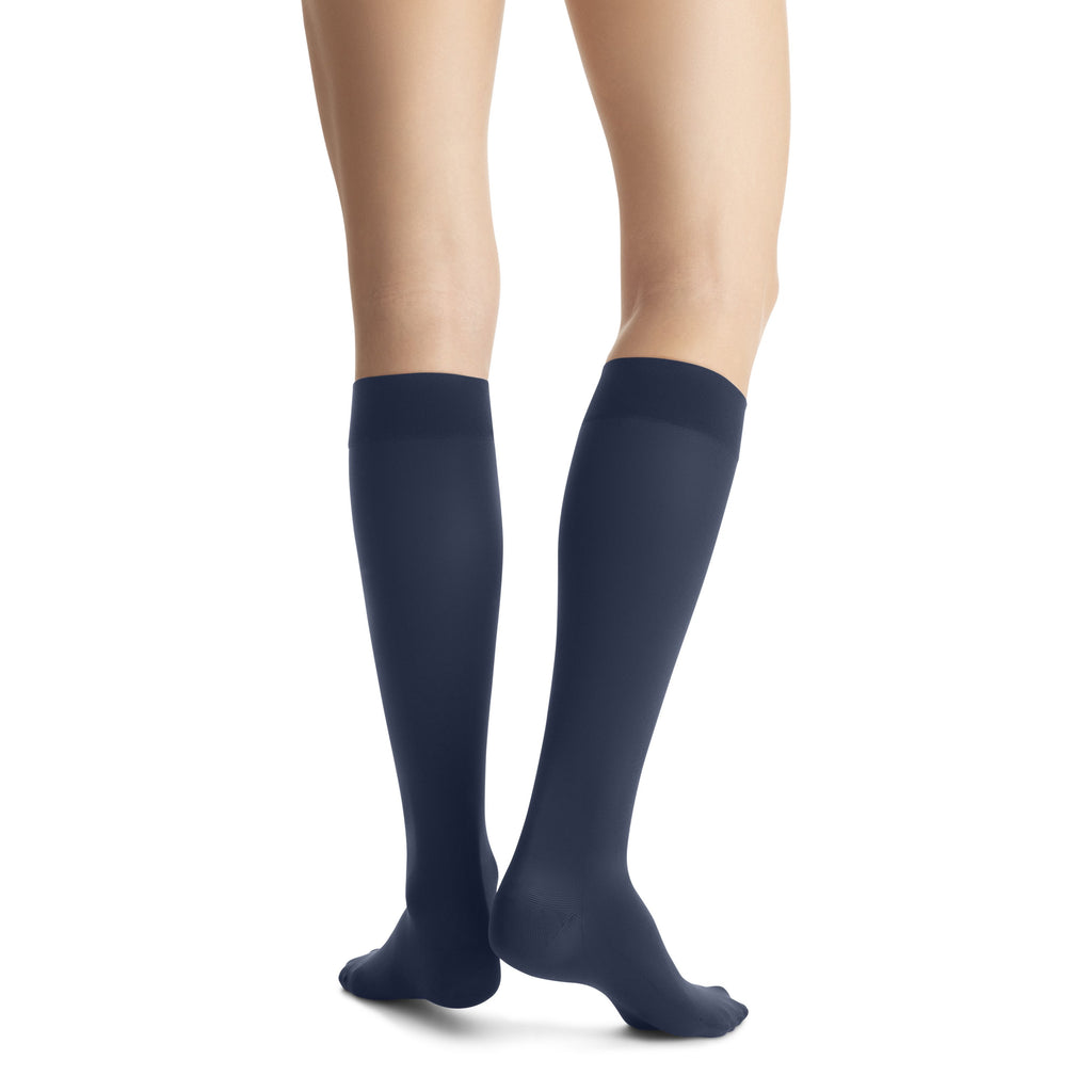 JOBST Opaque Women's Knee High 20-30 mmHg Compression Socks – Midnight Navy