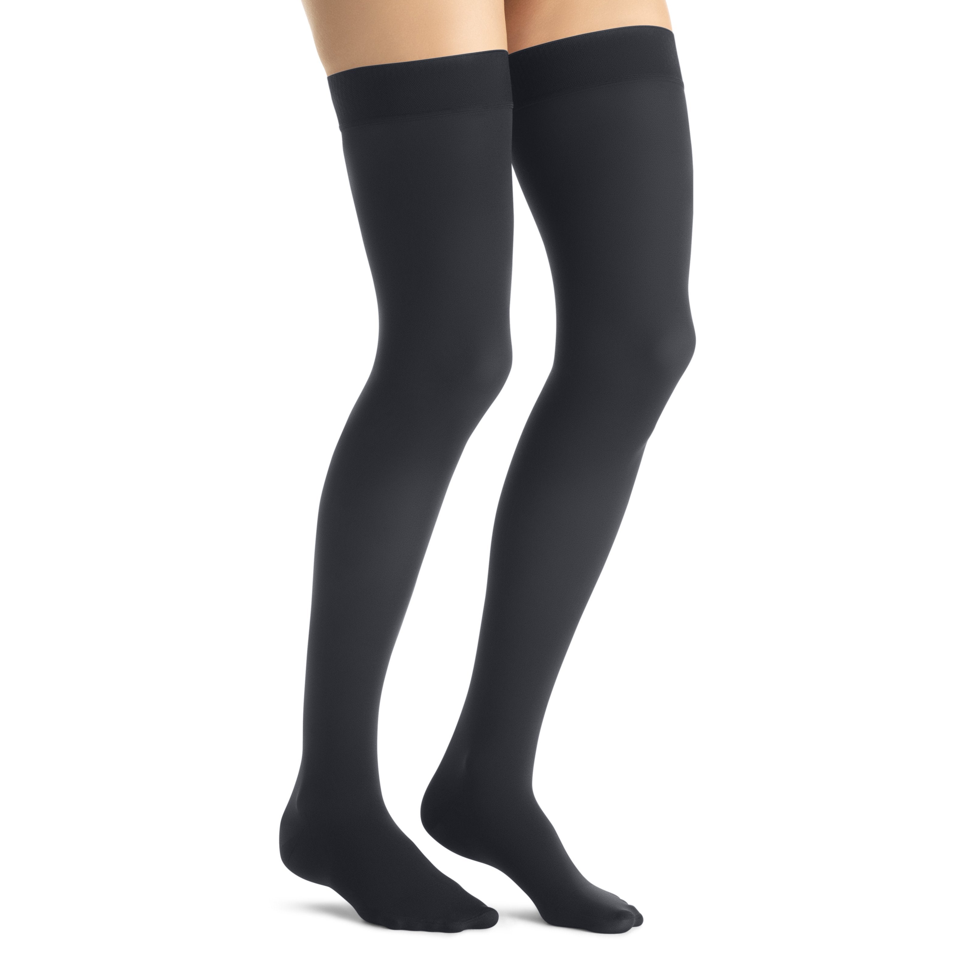 JOBST Opaque Women's Thigh High 20-30 mmHg Compression Stockings – Anthracite