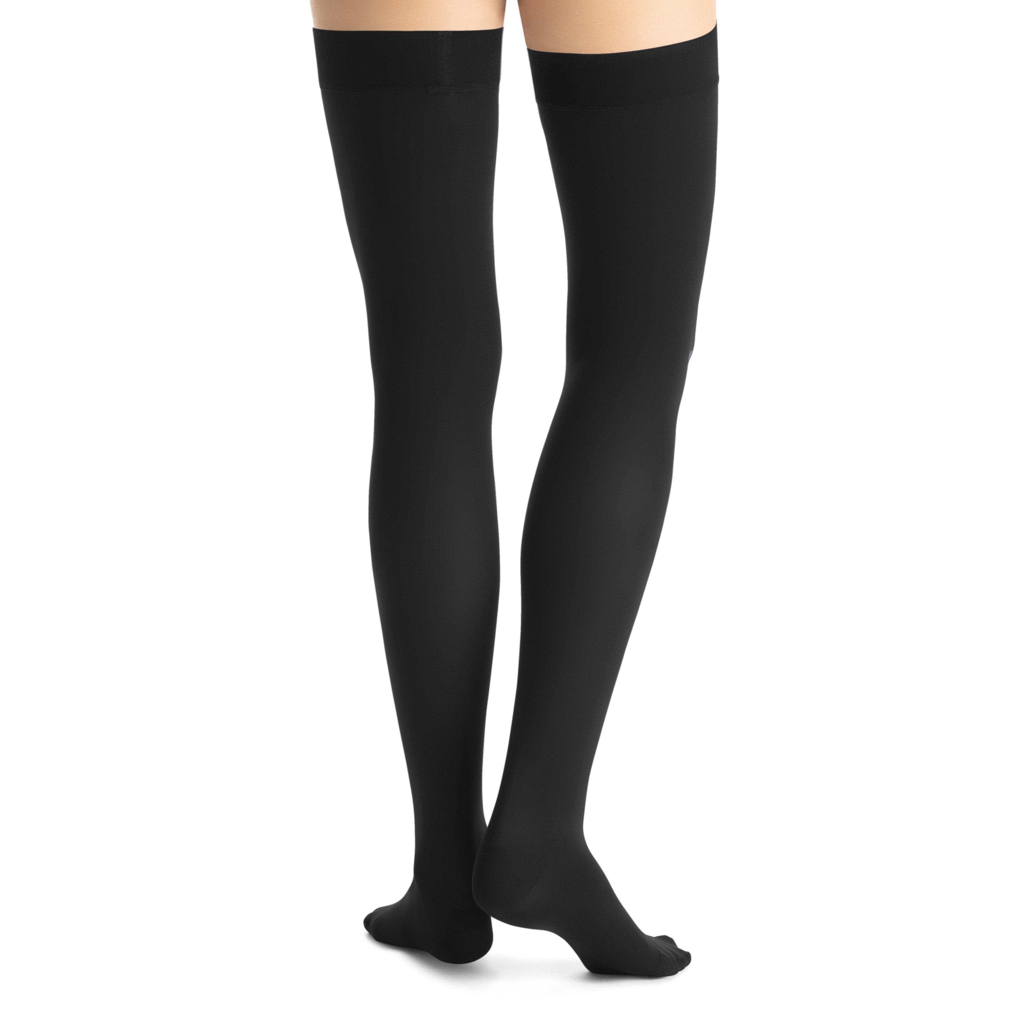 JOBST Opaque Women's Thigh High 30-40 mmHg Compression Stockings – Black