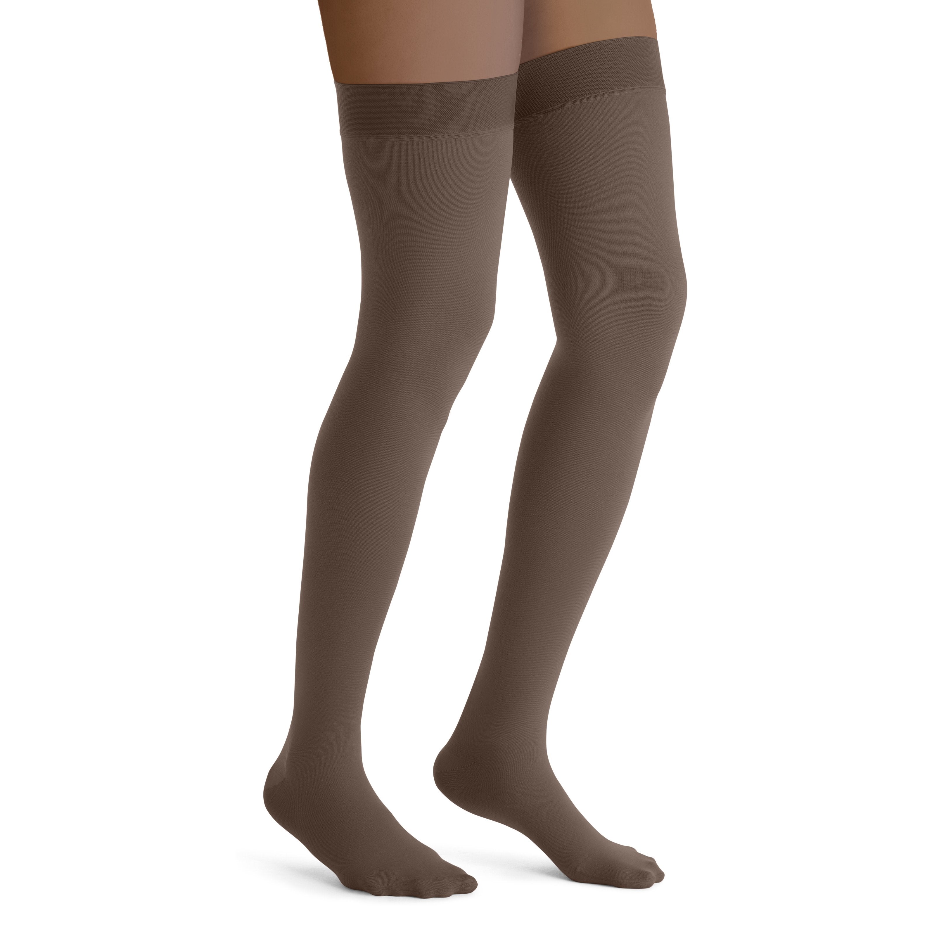JOBST Opaque Women's Thigh High 30-40 mmHg Compression Stockings – Espresso