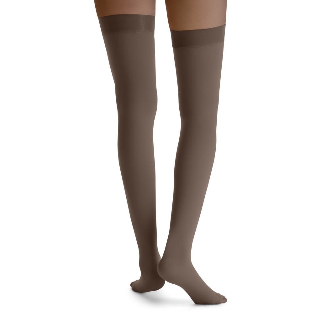 JOBST Opaque Women's Thigh High 30-40 mmHg Compression Stockings – Espresso