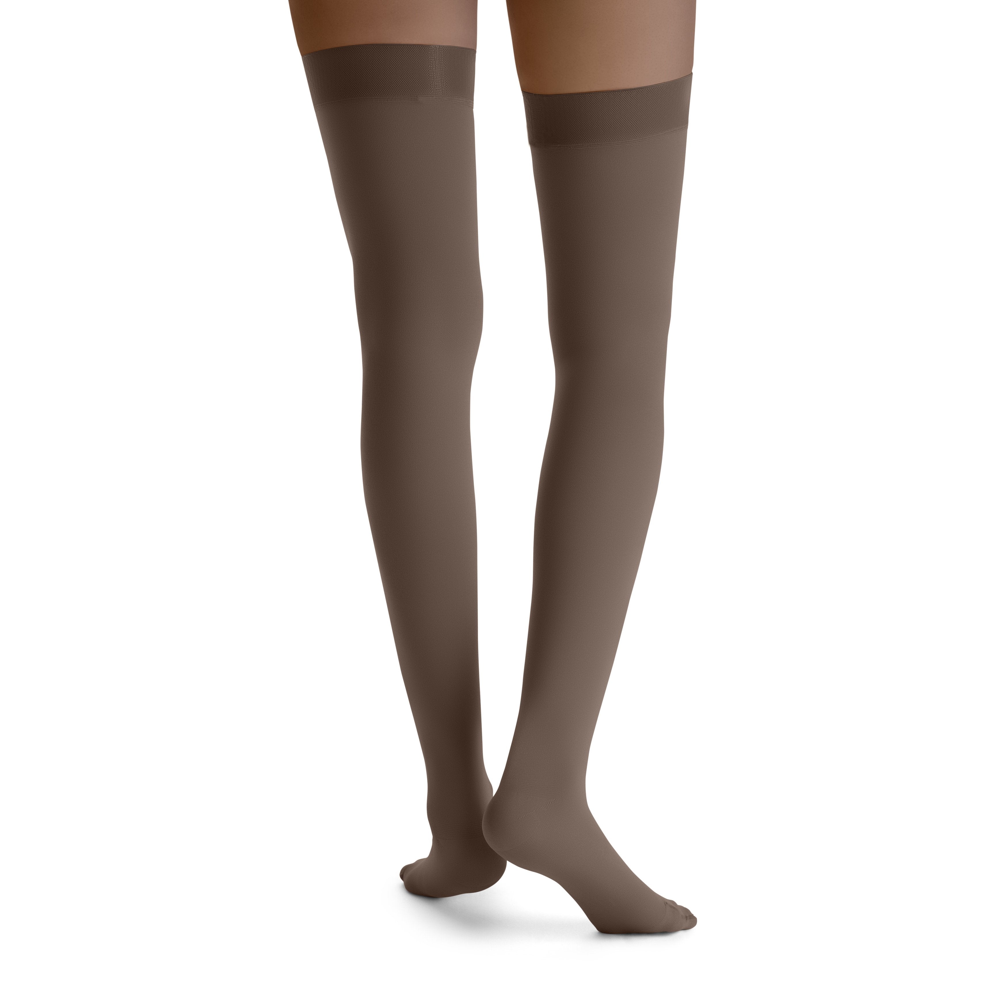 JOBST Opaque Women's Thigh High 30-40 mmHg Compression Stockings – Espresso