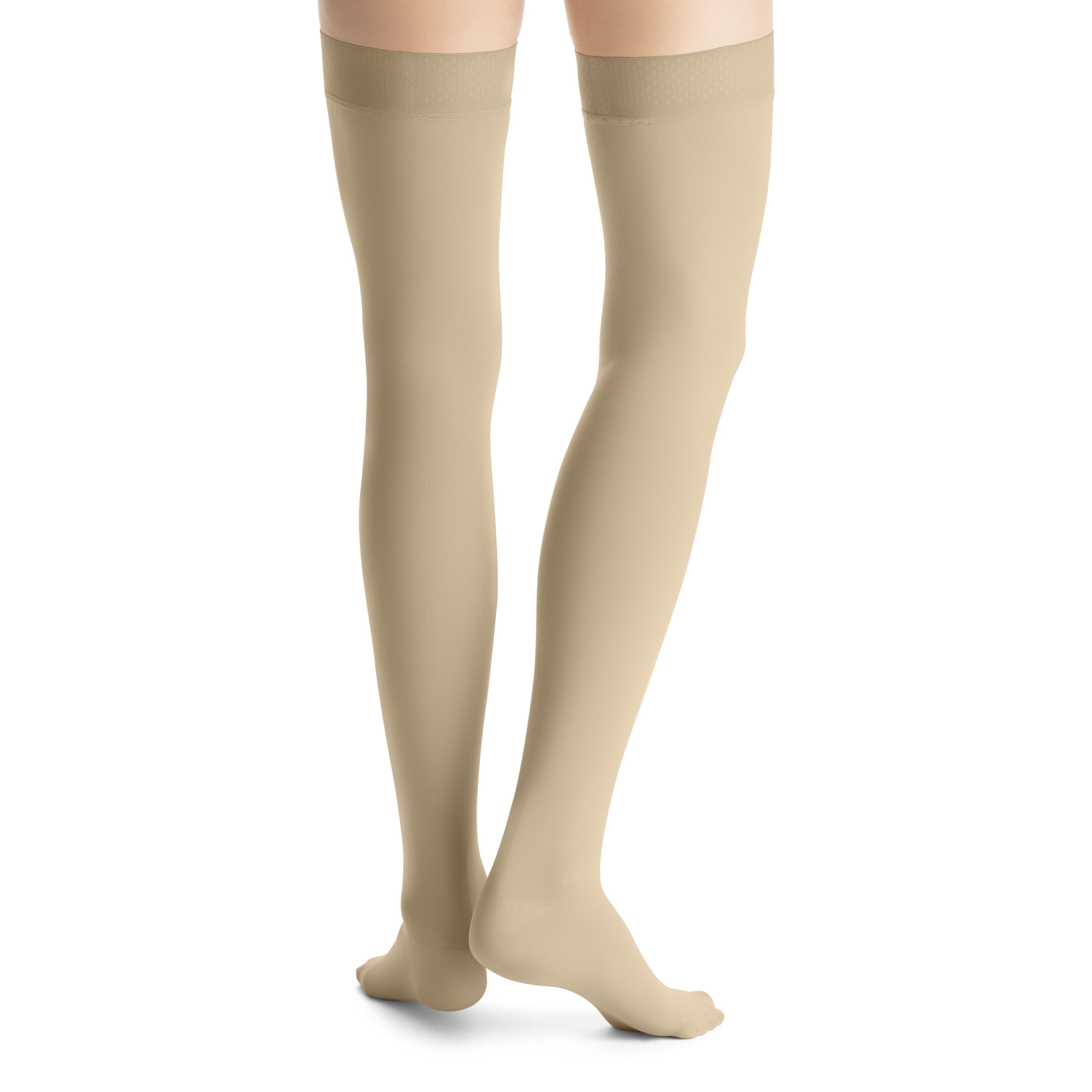 JOBST Opaque Women's Thigh High 30-40 mmHg Compression Stockings – Natural