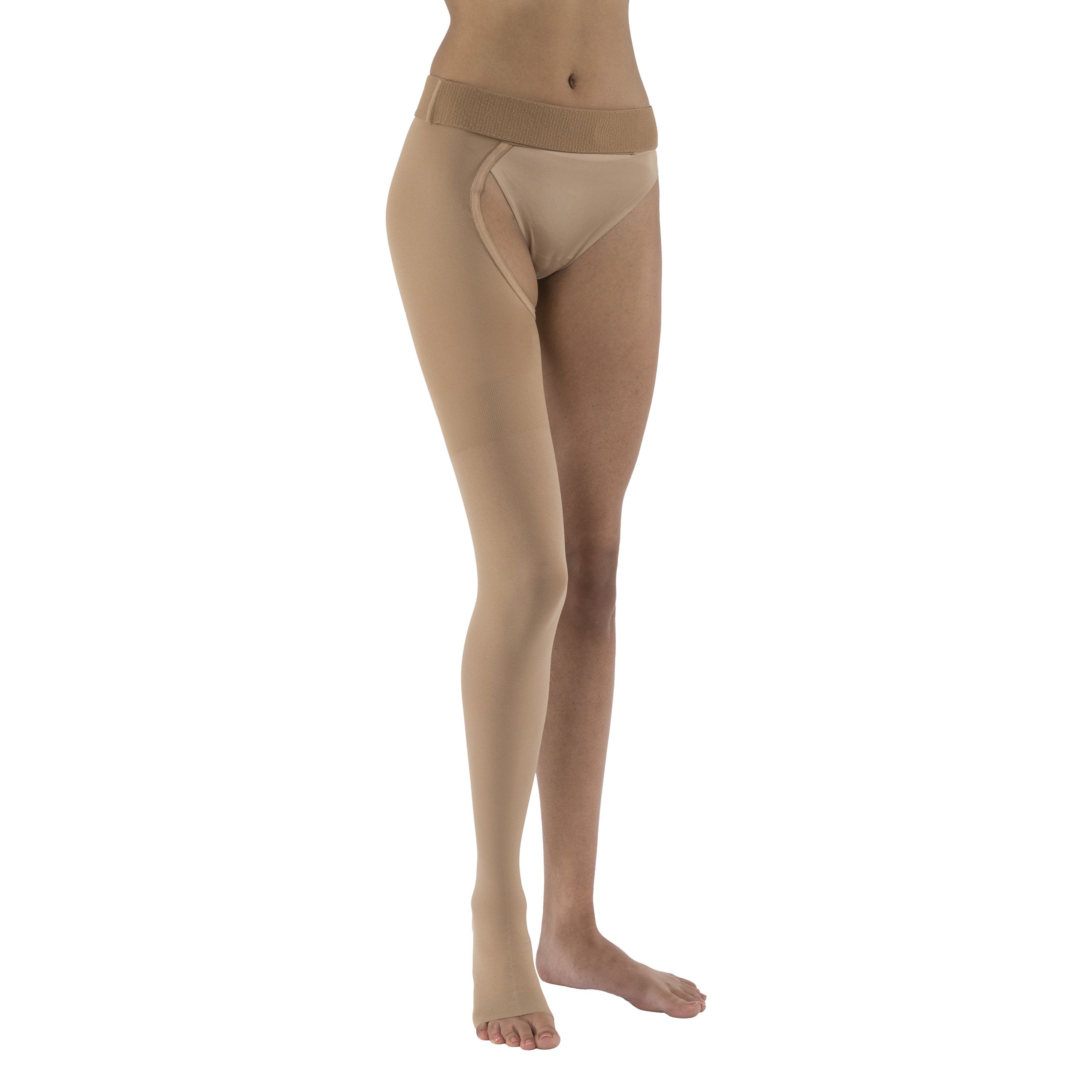 JOBST Relief Chap 20-30 mmHg Compression Stockings - Open Toe – Beige