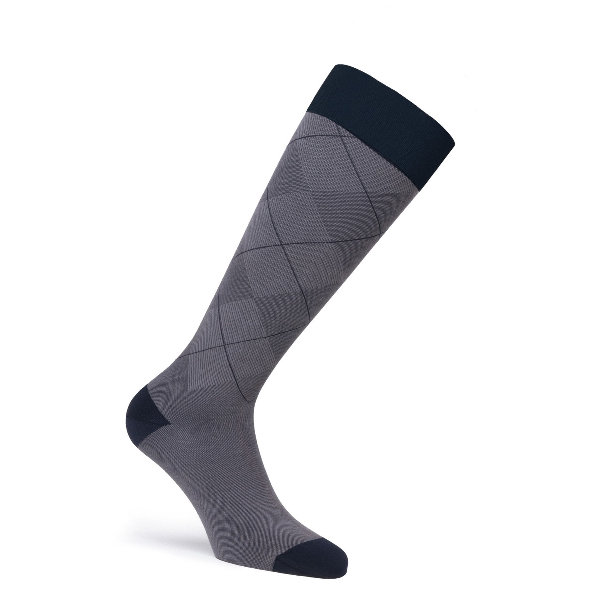 JOBST Style Knee High 15-20 mmHg Compression Socks – Argyle Grey