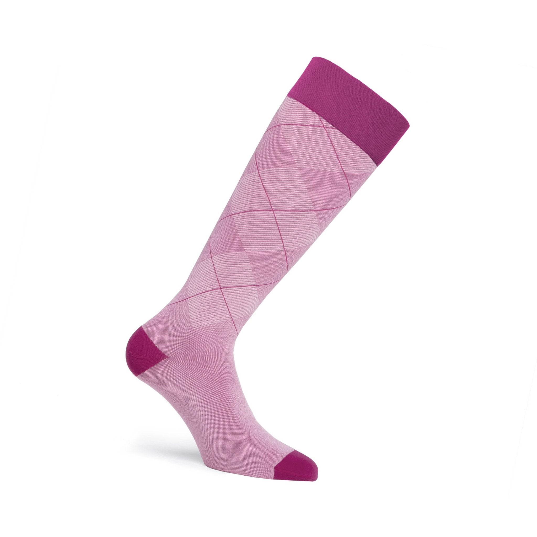 JOBST Style Knee High 30-40 mmHg Compression Socks – Argyle Pink