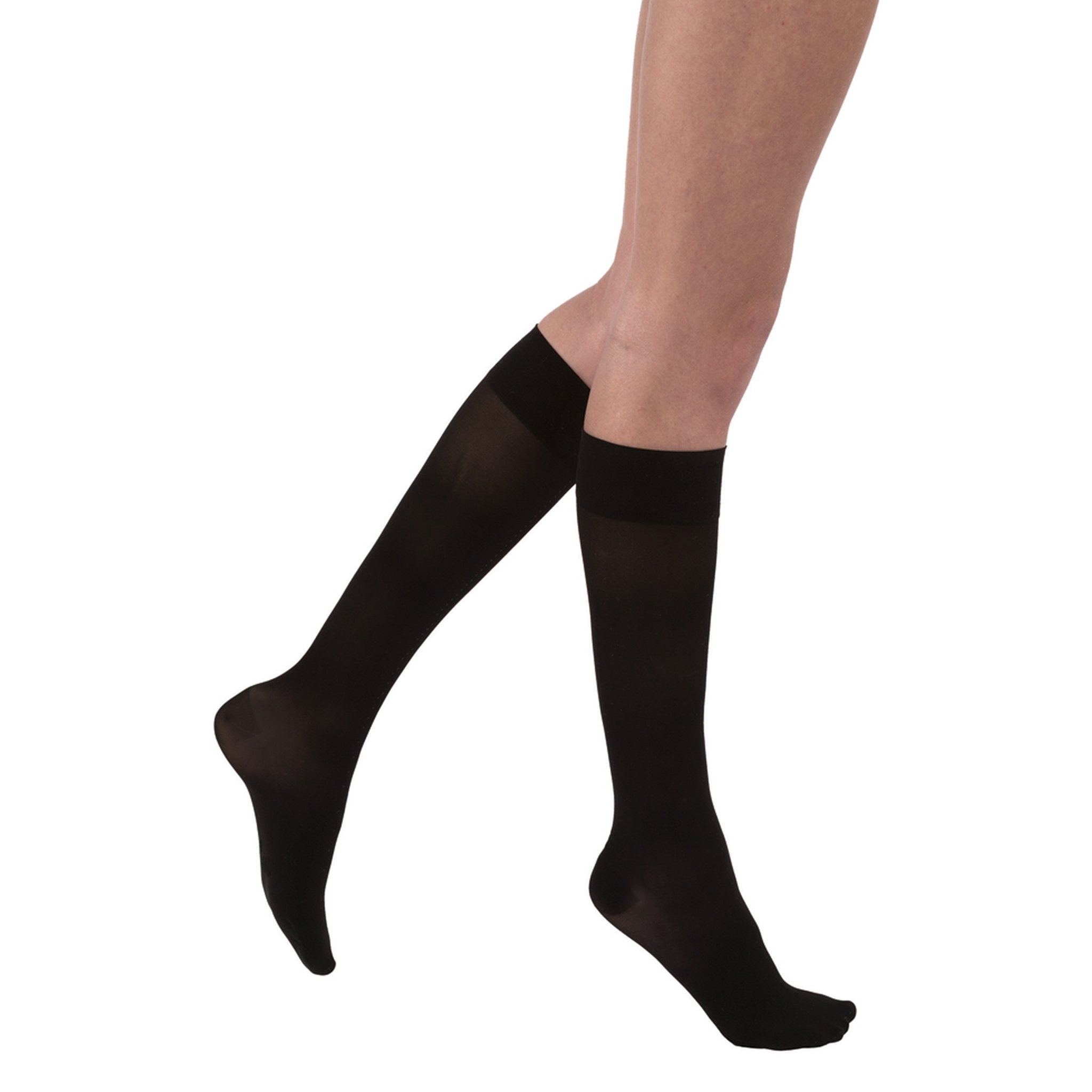 JOBST UltraSheer Women's Knee High 15-20 mmHg Compression Socks – Black