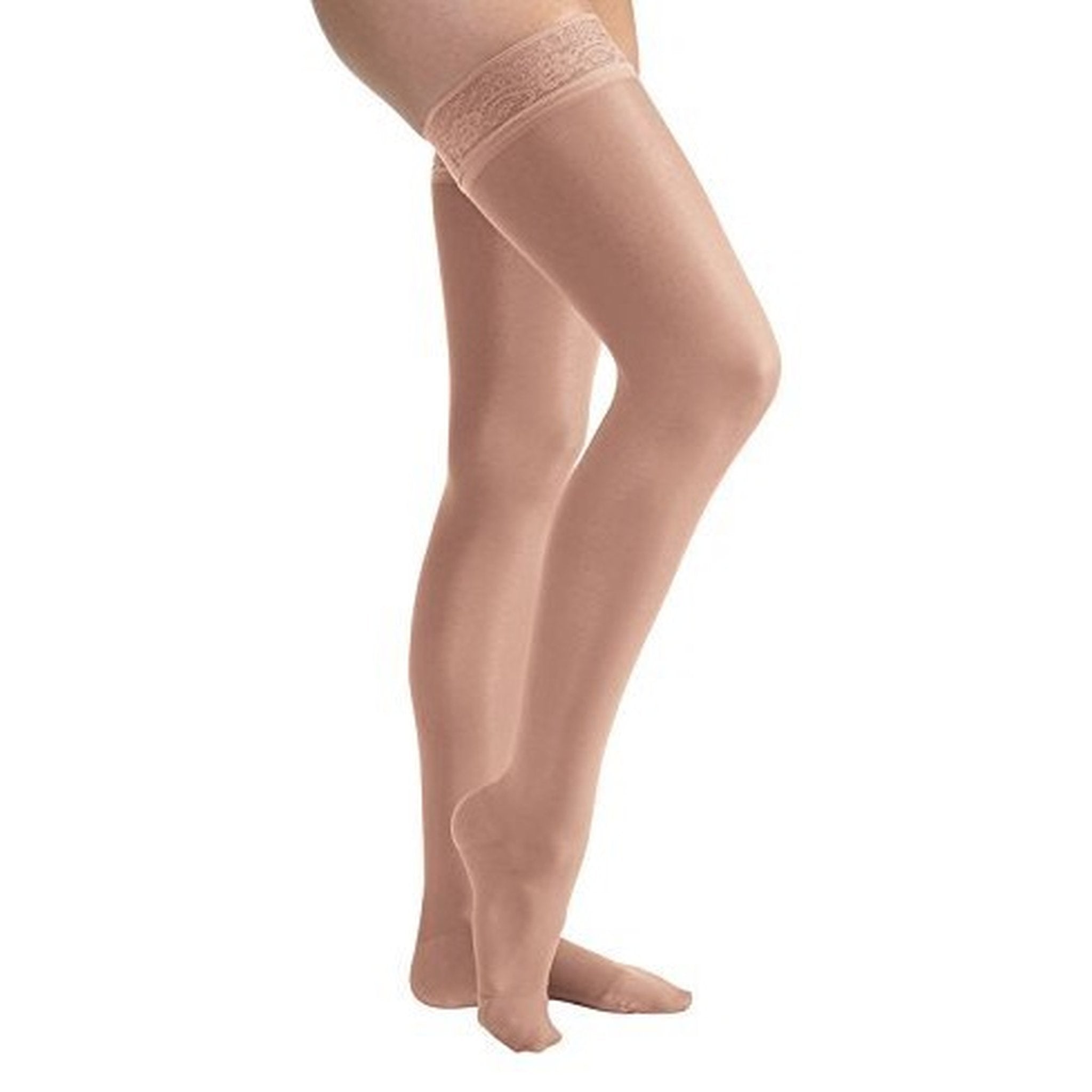 JOBST UltraSheer Women's Thigh High 15-20 mmHg Compression Stockings – Suntan