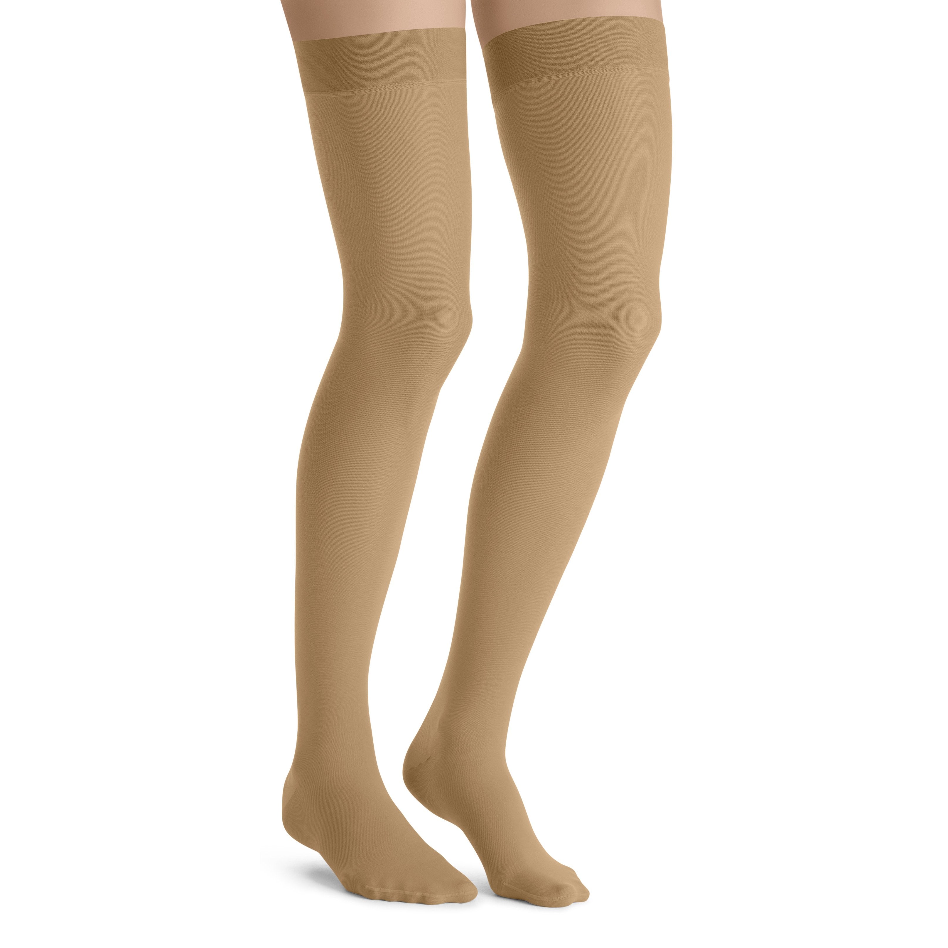 JOBST UltraSheer Women's Thigh High 15-20 mmHg Compression Stockings – Suntan