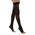 JOBST UltraSheer Women's Thigh High 15-20 mmHg Compression Stockings - Open Toe – Black