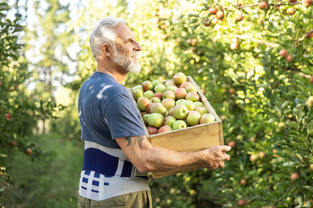 Bauerfeind LumboLoc Forte Back Brace in daily use