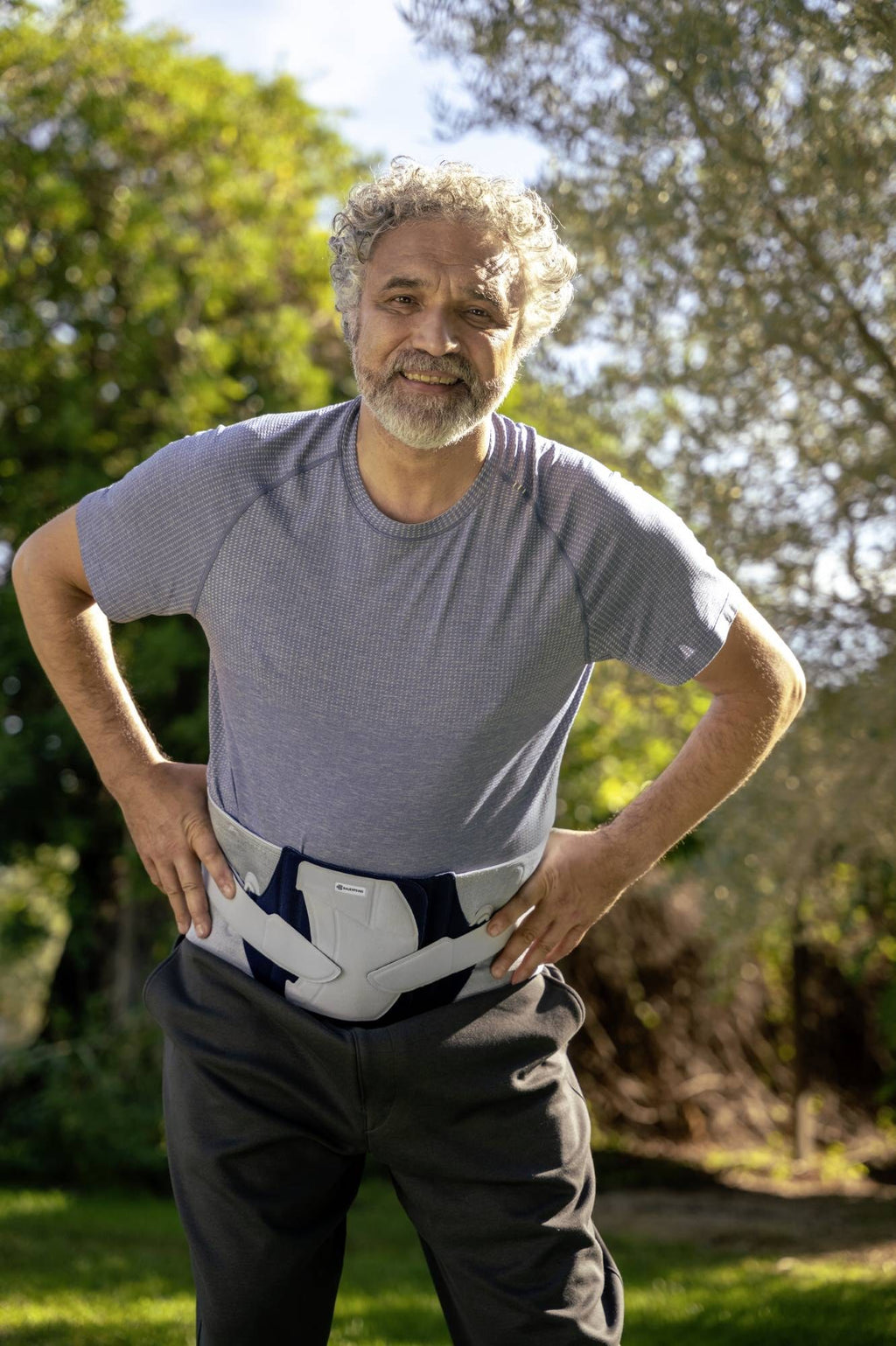 Bauerfeind LumboLoc Forte Back Brace in daily use
