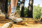 Bauerfeind MalleoTrain Ankle Brace worn while hiking