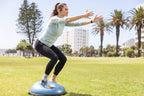 Bauerfeind MalleoTrain S Open Heel worn during balance training