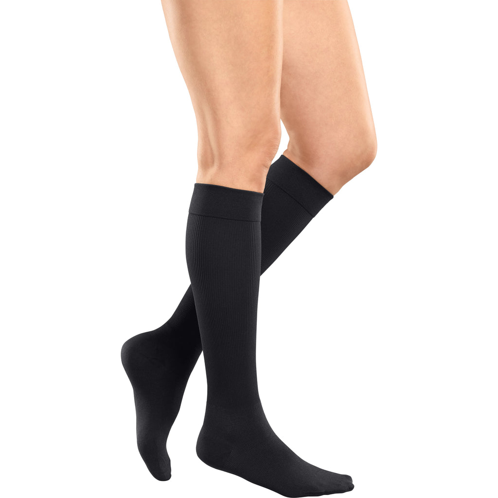 mediven Angio Knee High 20-30 mmHg Compression Socks – Black