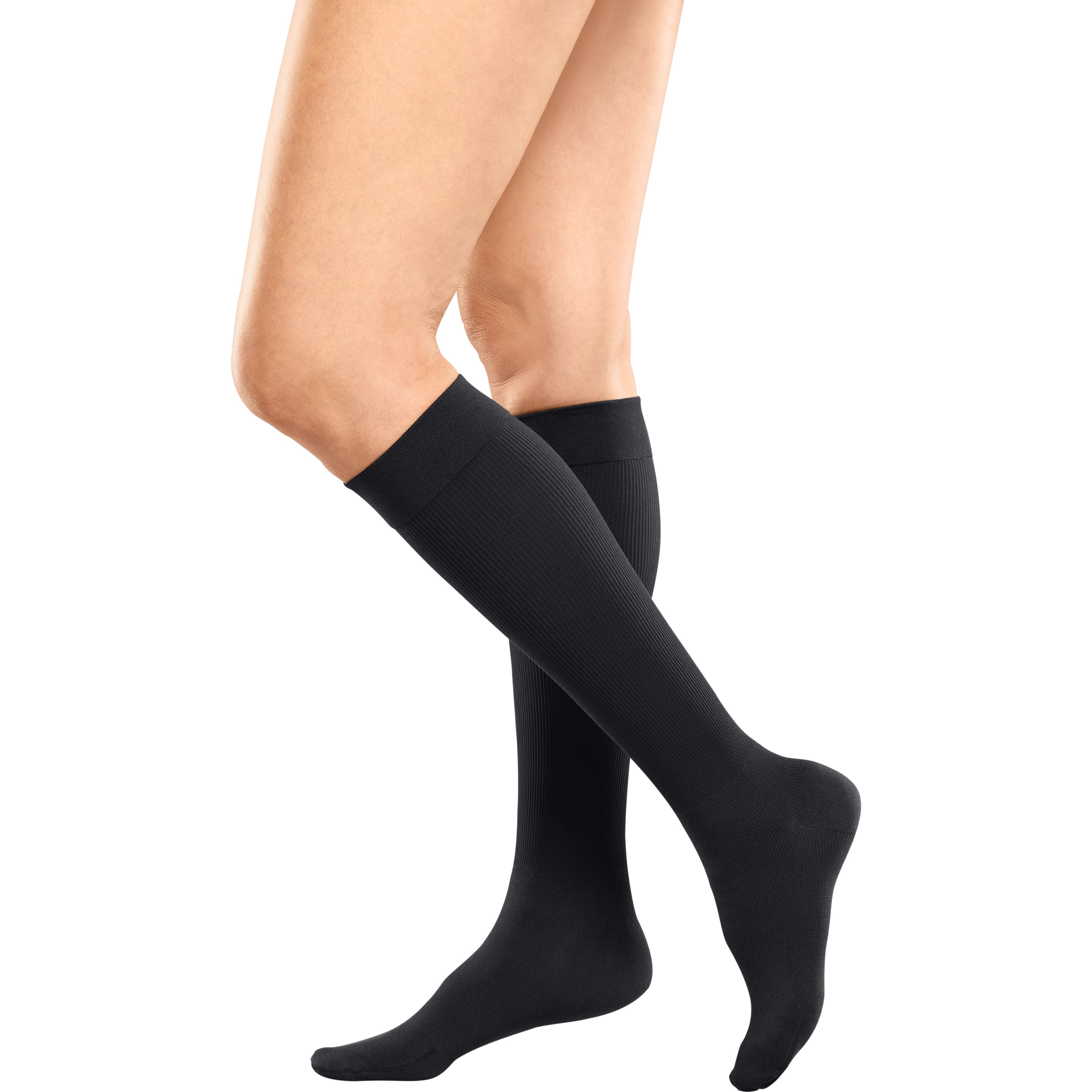 mediven Angio Knee High 20-30 mmHg Compression Socks – Black