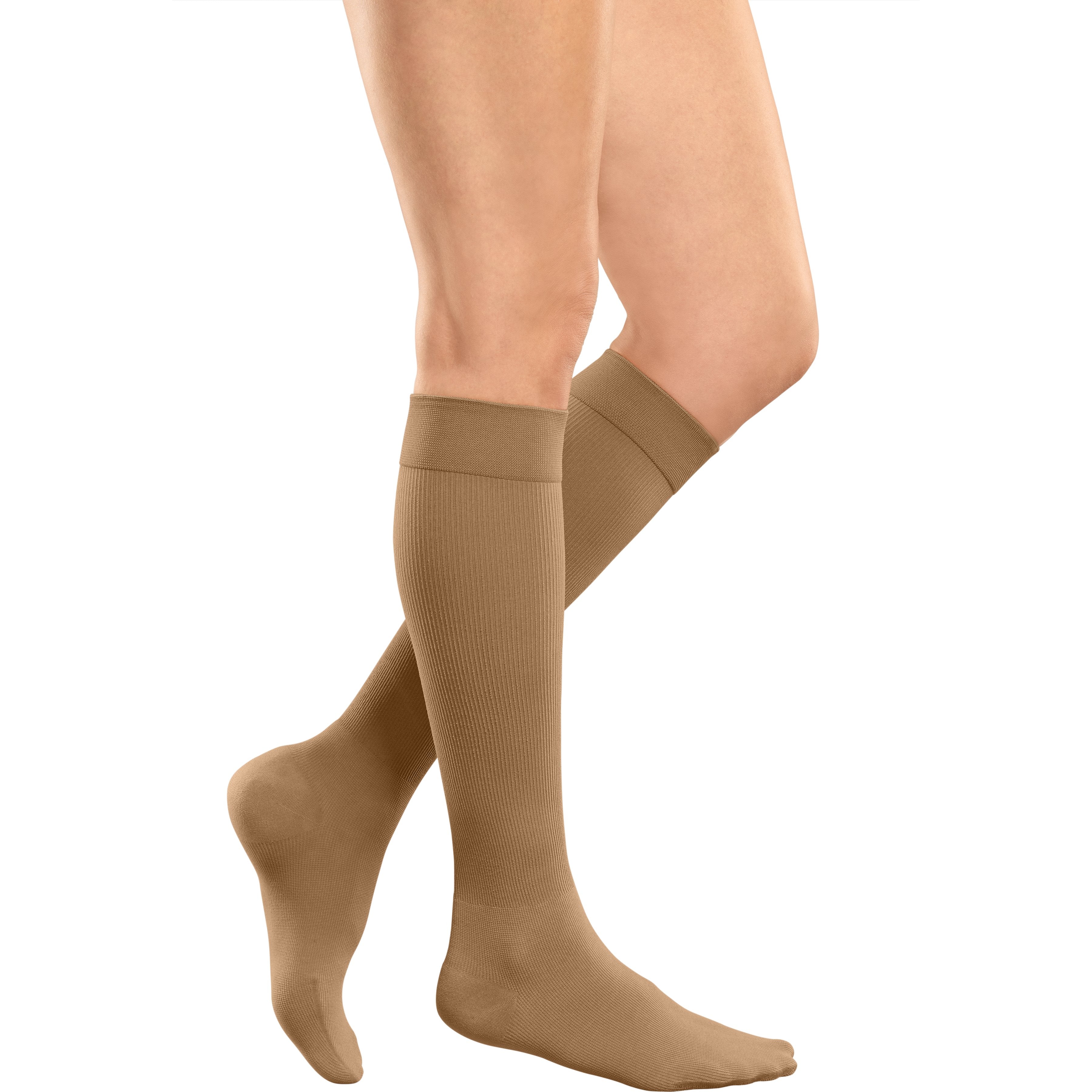 mediven Angio Knee High 20-30 mmHg Compression Socks – Caramel