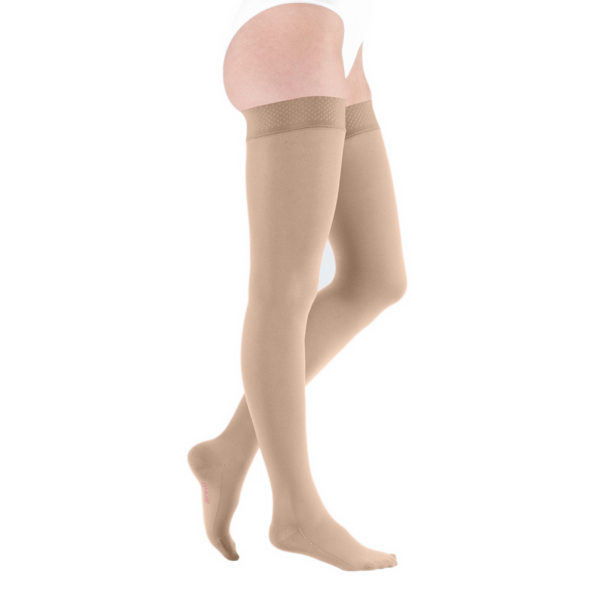 mediven Comfort Thigh High 20-30 mmHg Compression Socks – Beige