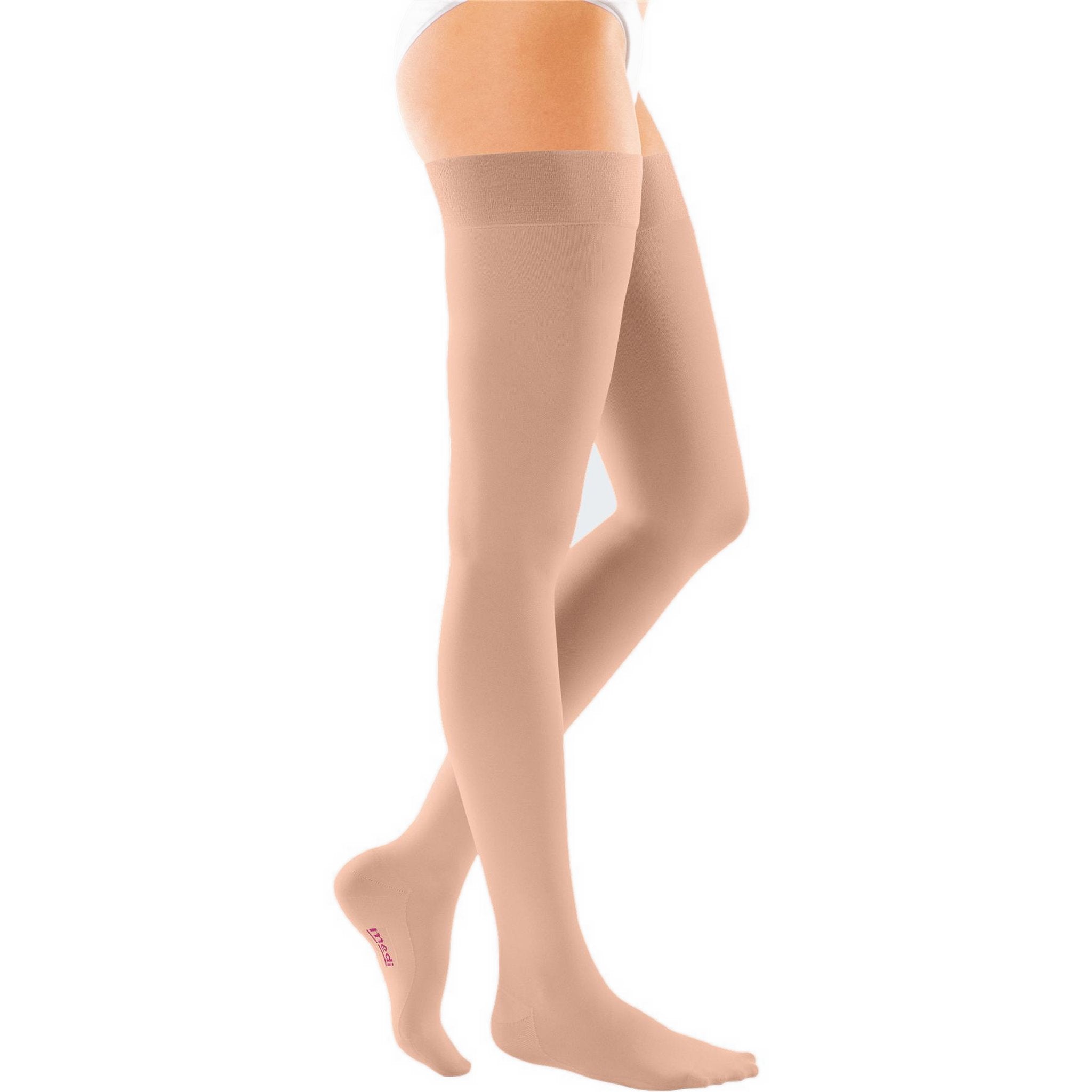 mediven Comfort Thigh High 20-30 mmHg Compression Socks – Caramel