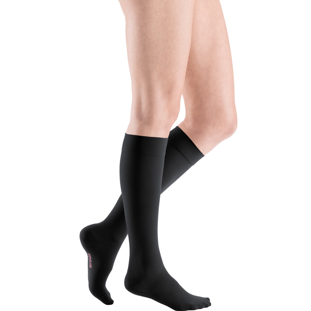 mediven Elegance Knee High 30-40 mmHg Compression Socks – Black