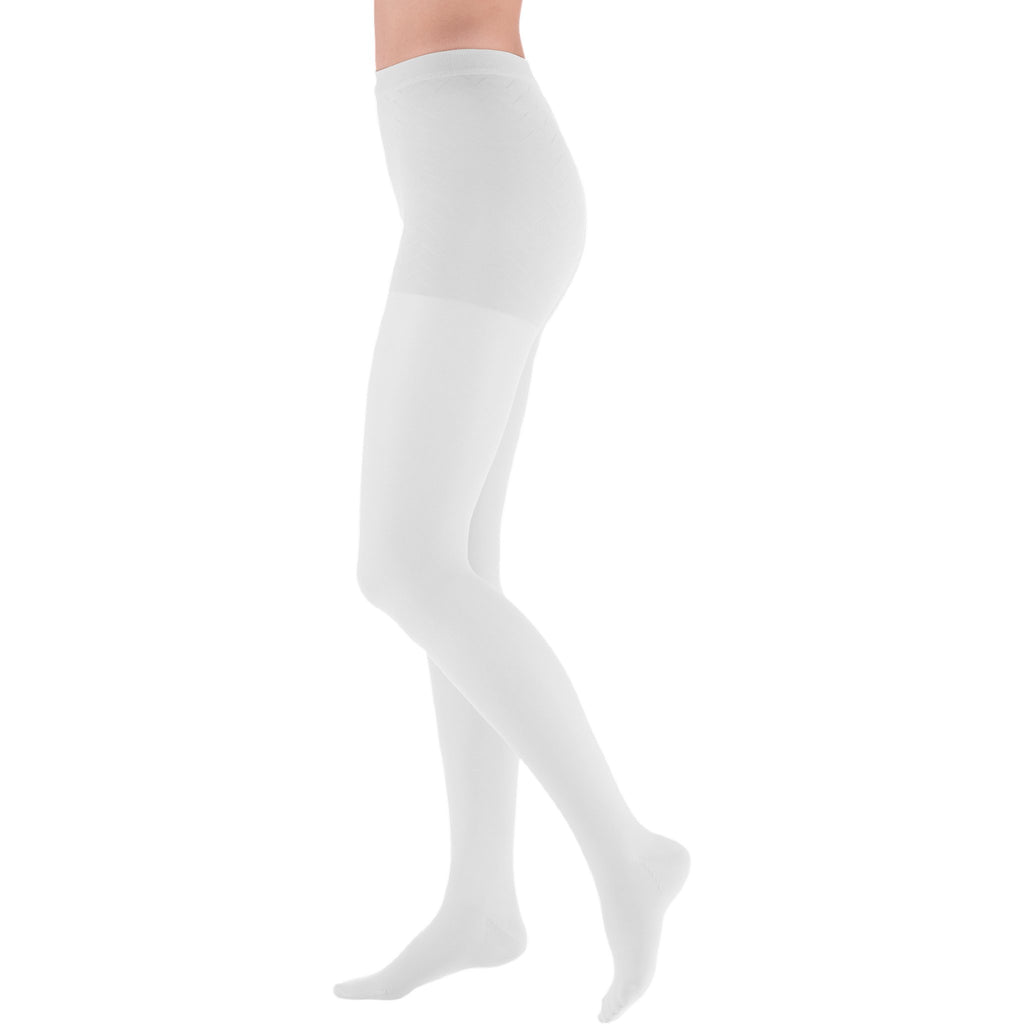 mediven Elegance Pantyhose 20-30 mmHg Compression Socks – White